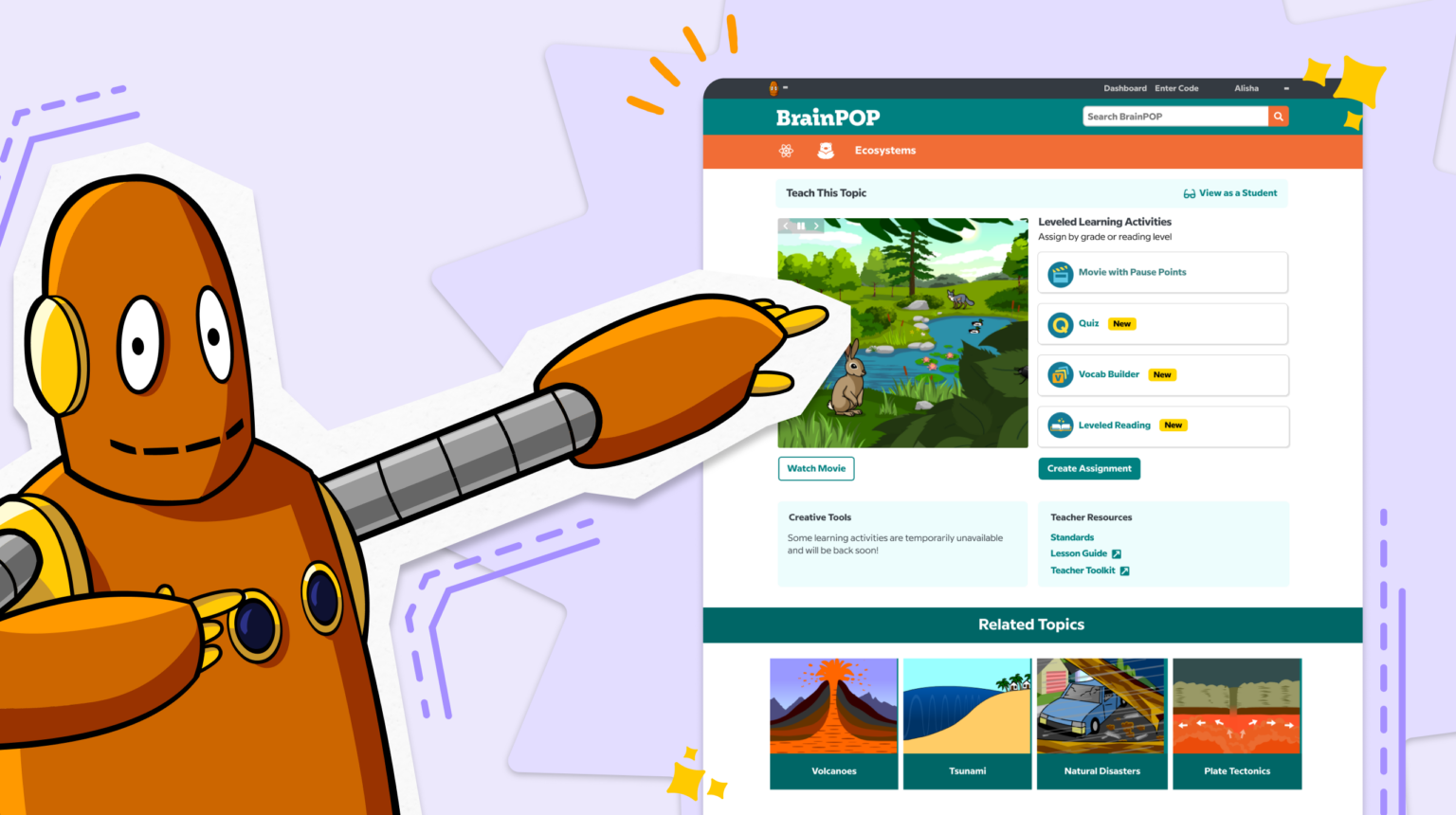 Introducing Brainpop S New And Improved Topic Page Brainpop