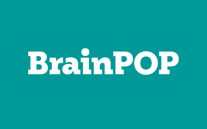 2020 BrainPOP logo GIF with alternating colors
