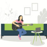 Engaging students through songwriting remotely
