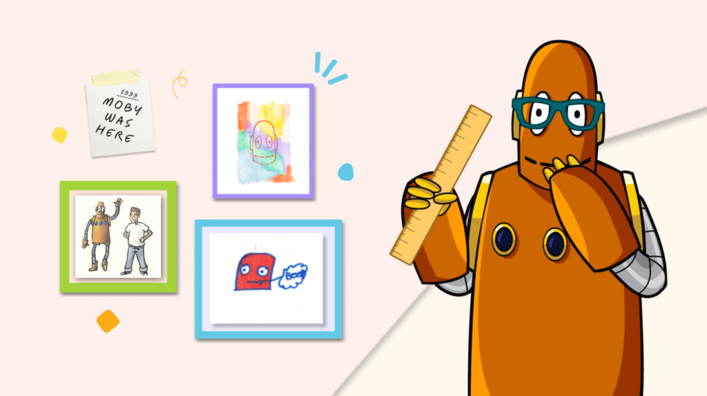 BrainPOP teacher moby and picture frames